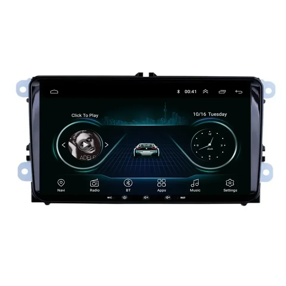 Rádio Android 13 2 DIN Multimedia Auta Player pre VW / Volkswagen Skot Octavia Golf 5 6 Touran Passat B6 Polo Jetta Coche