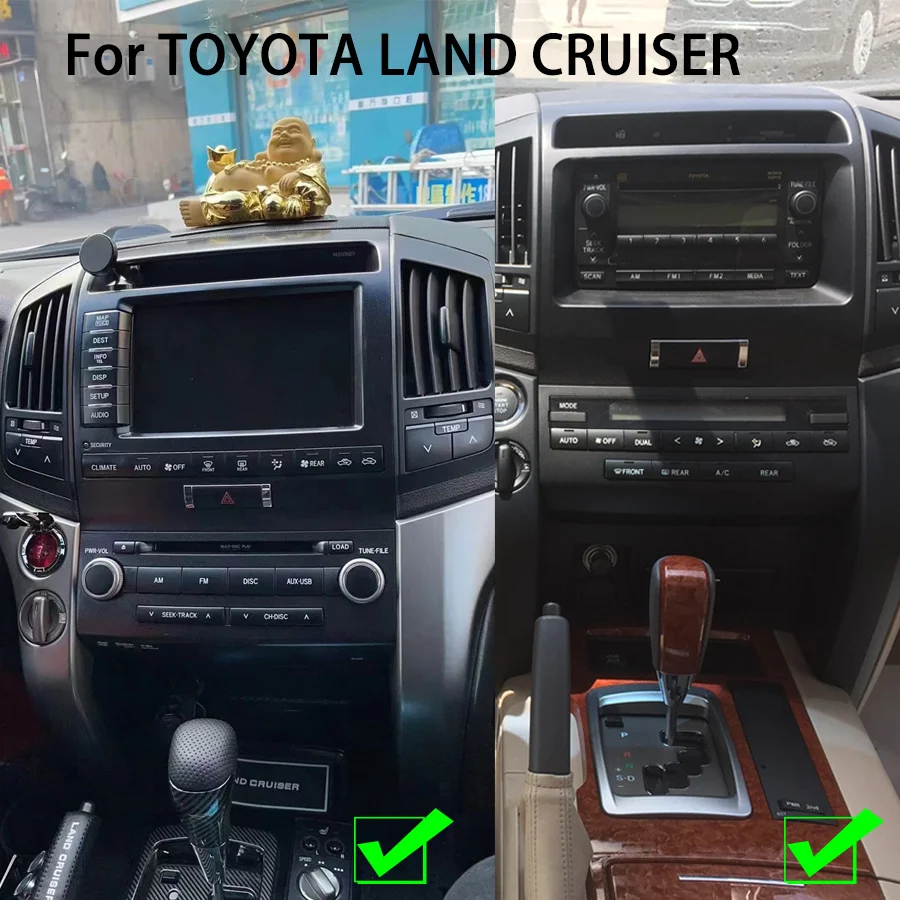 Rádio Android Auto Car Radio 12.3inch GPS Video Player pre Toyota Land Cruiser 200 LC200 2007-2015 Hlavná jednotka Radio Tape Rorder