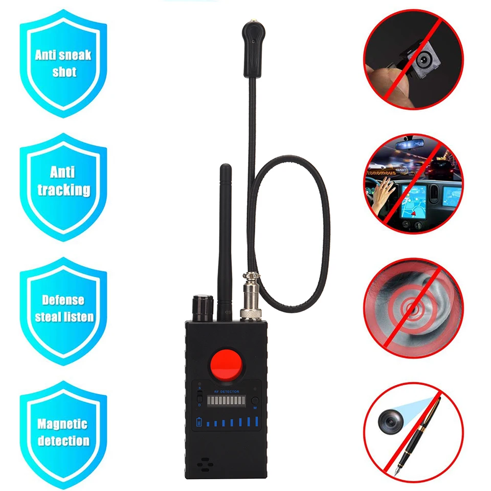 Rádio Anti-SPY RF detekcia signálu Mini fotoaparát GSM GSM Audio Bug Finder & GPS Signal Tracker, Anti-Candid IR Camera Detector