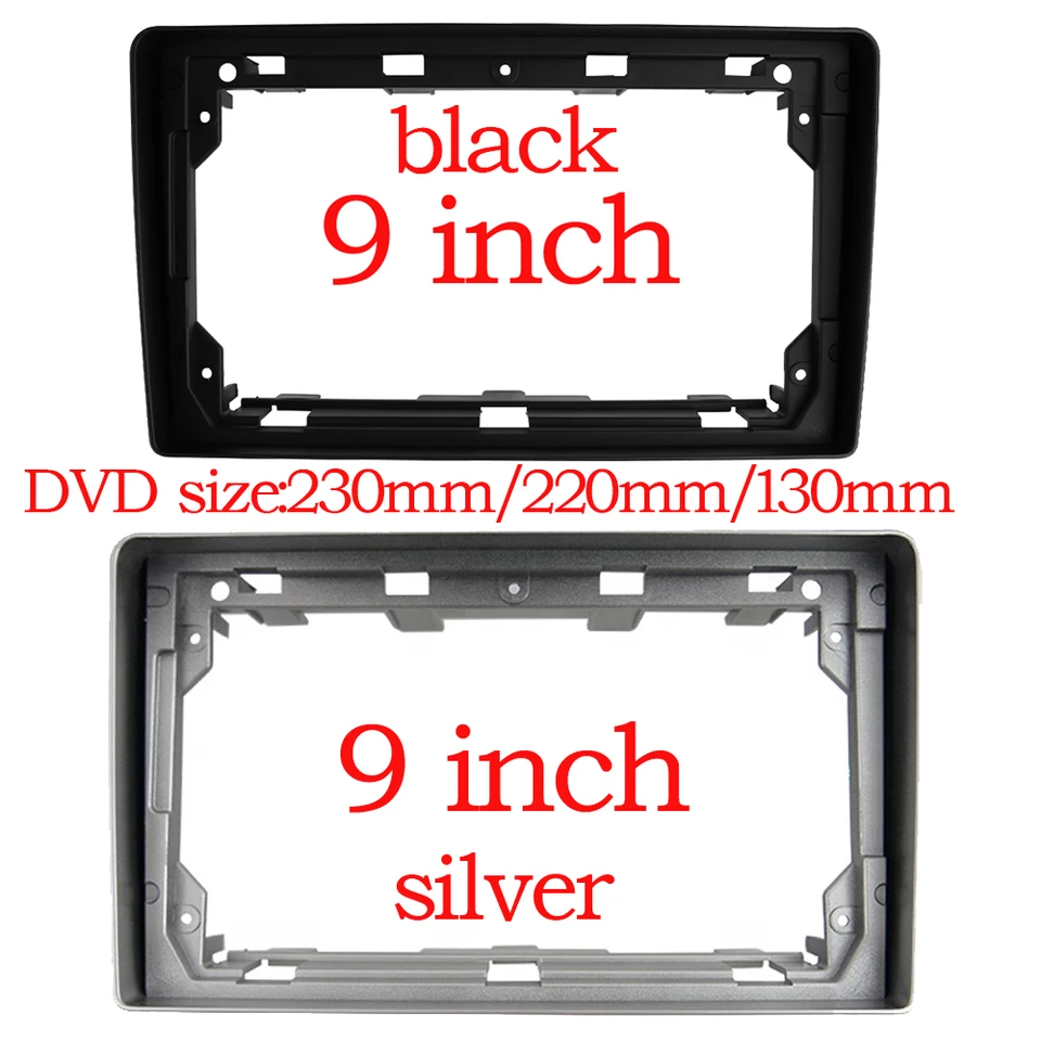 Rádio fascia 9 palca Fit Fit na 2001-2008 Peugeot 207 307 Citroen C2 C3 Toyota Proace GPS Frame Dash Dash Dash Dash Dash Rám Auto Accessori