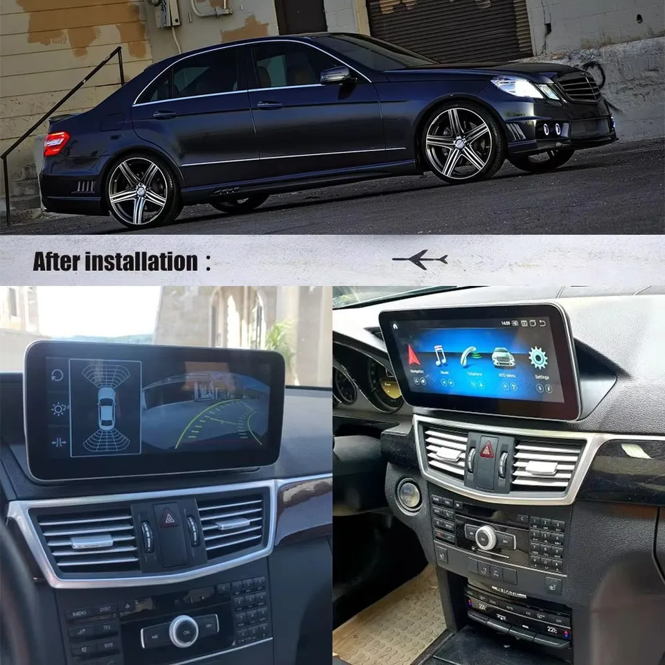 Rádio pre autá pre Mercedes Benz E Class W212 2009-2016 Pravá ruka Android 14 Multimedium Wireless Bluetooth CarPlay Screen Screen