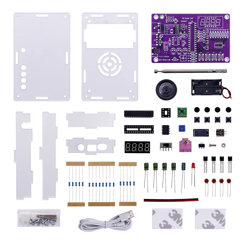 Rádiová zostava KitDigital Tuble Zobraziť výučbu elektroniky DIY Výrobné zváračské diely mikrokontrolérov