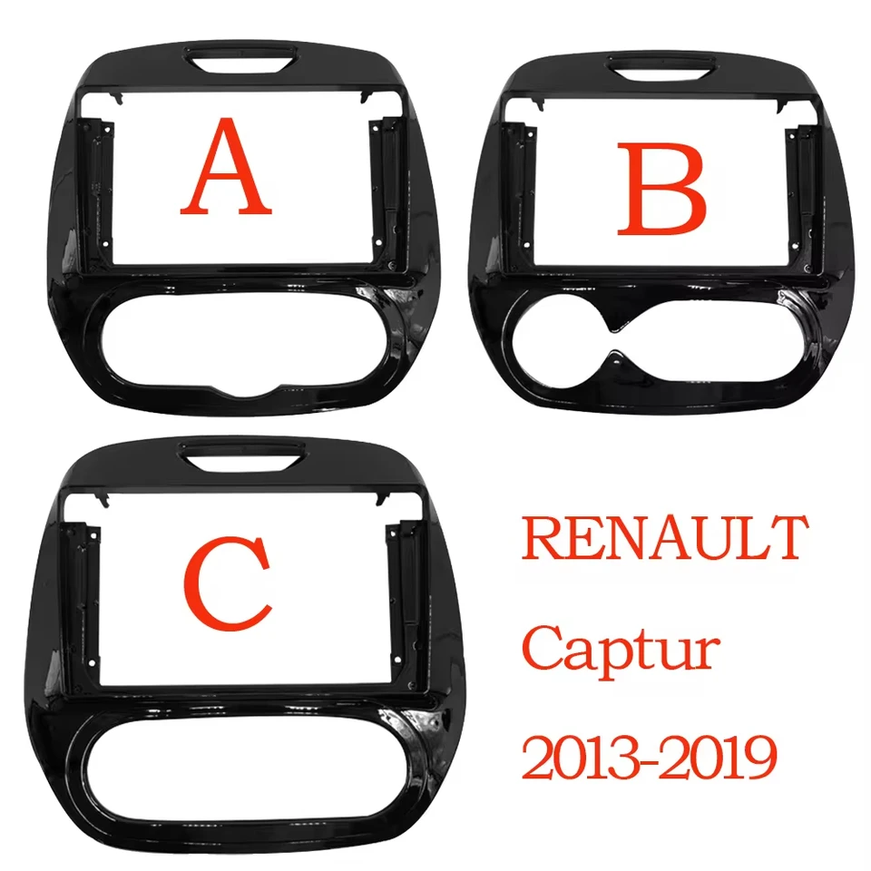 Rádiový rámec fascia pre Renault Captur Kaptur 2011-2019 v európskej verzii 9 palcov stereofónny panelový postroj napájací kábel Canbus