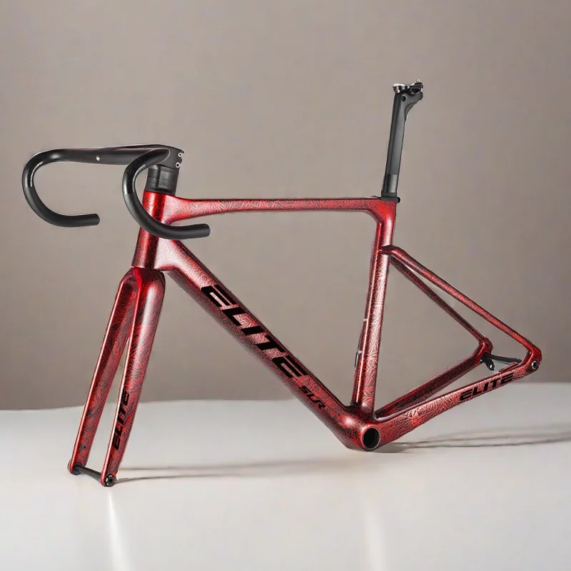 Rám na bicykli Elite Road Carbon 47/49/51/54/56 cm BB86 Disk Brzdenie Ultra ľahká hmotnosť sedadlové cyklistické diely na bicykli