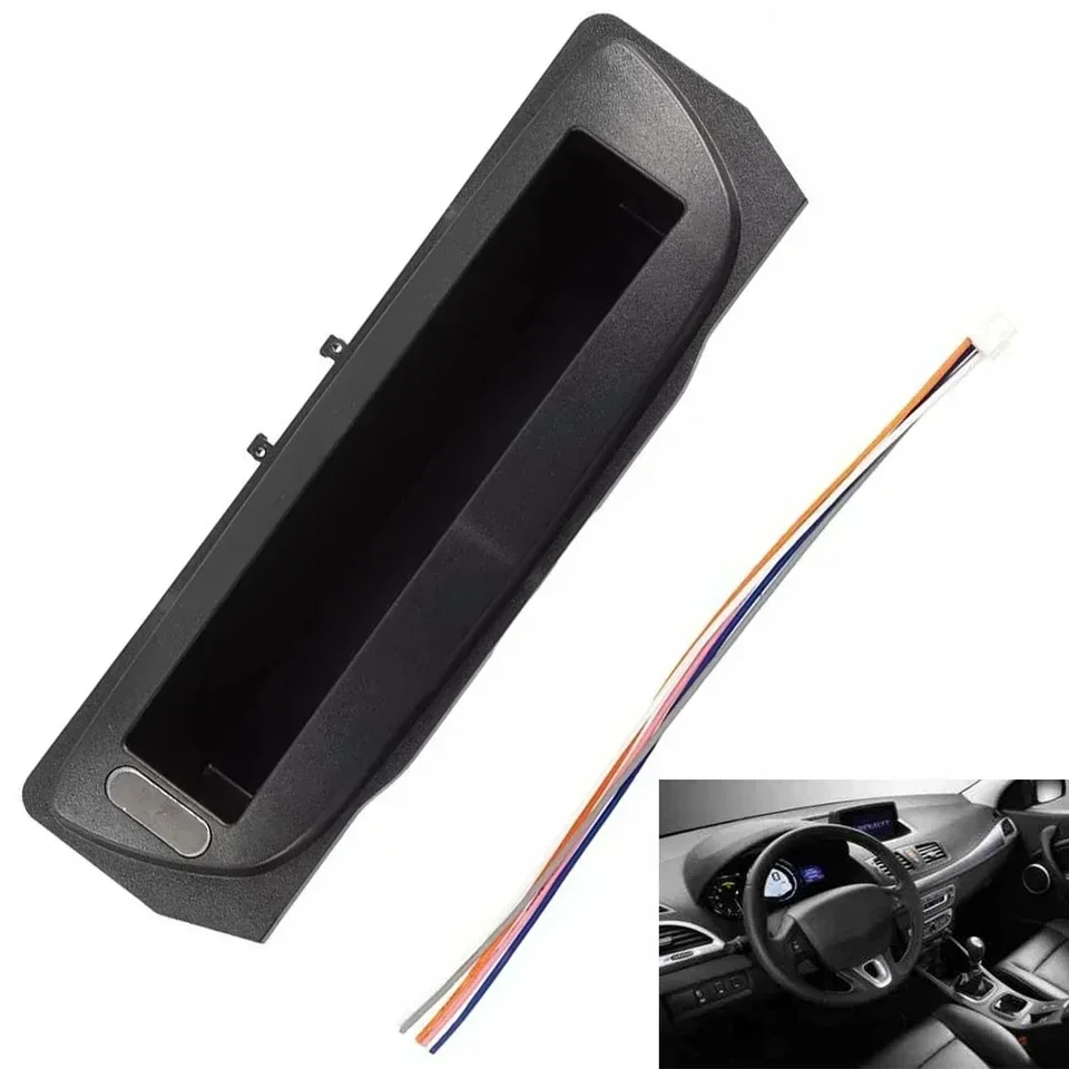Rám na úložisko automobilov Dekoratívne panelové úložné skrinky automobil CD Radio CD Box prístrojový panel pre Megane 3 Meganeⅲ 2009-2013 pre plynulosť