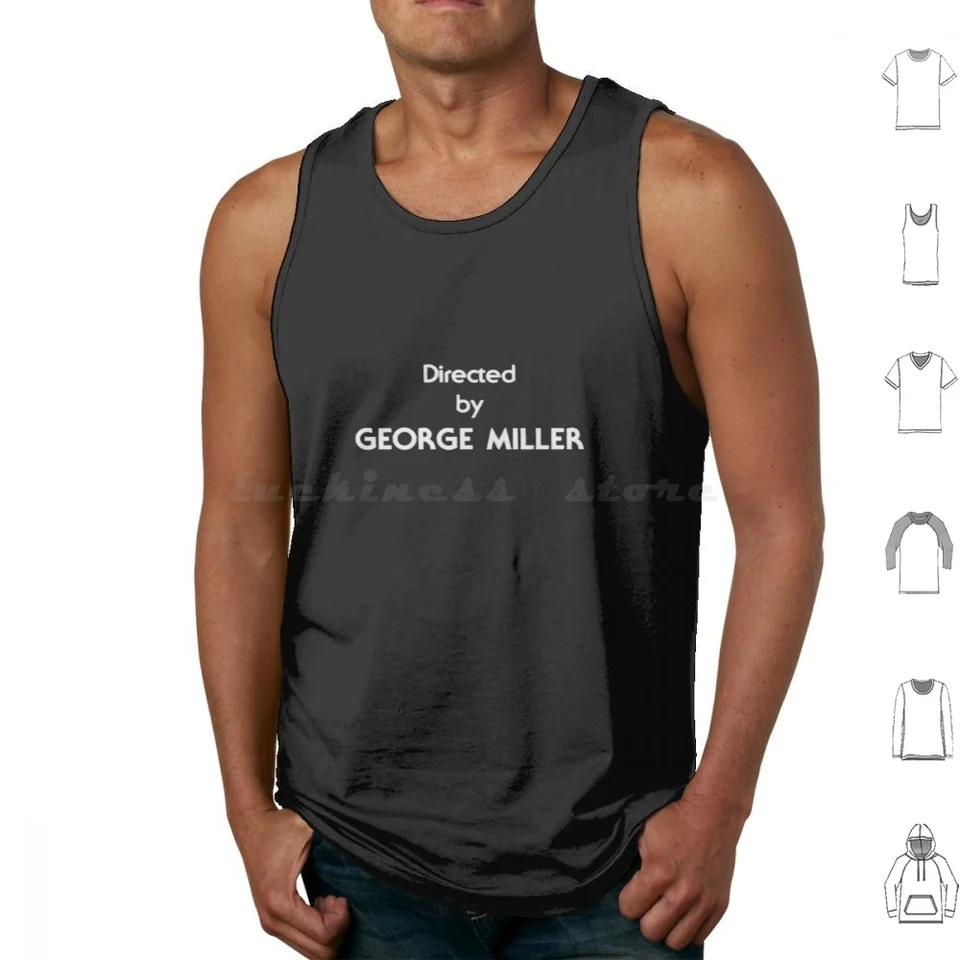 Réžia: George Miller (1982) Tank Tops Tlač bavlny George Miller 1982 Mad Max 2 Road Mad Max Twilight Zone The Movie