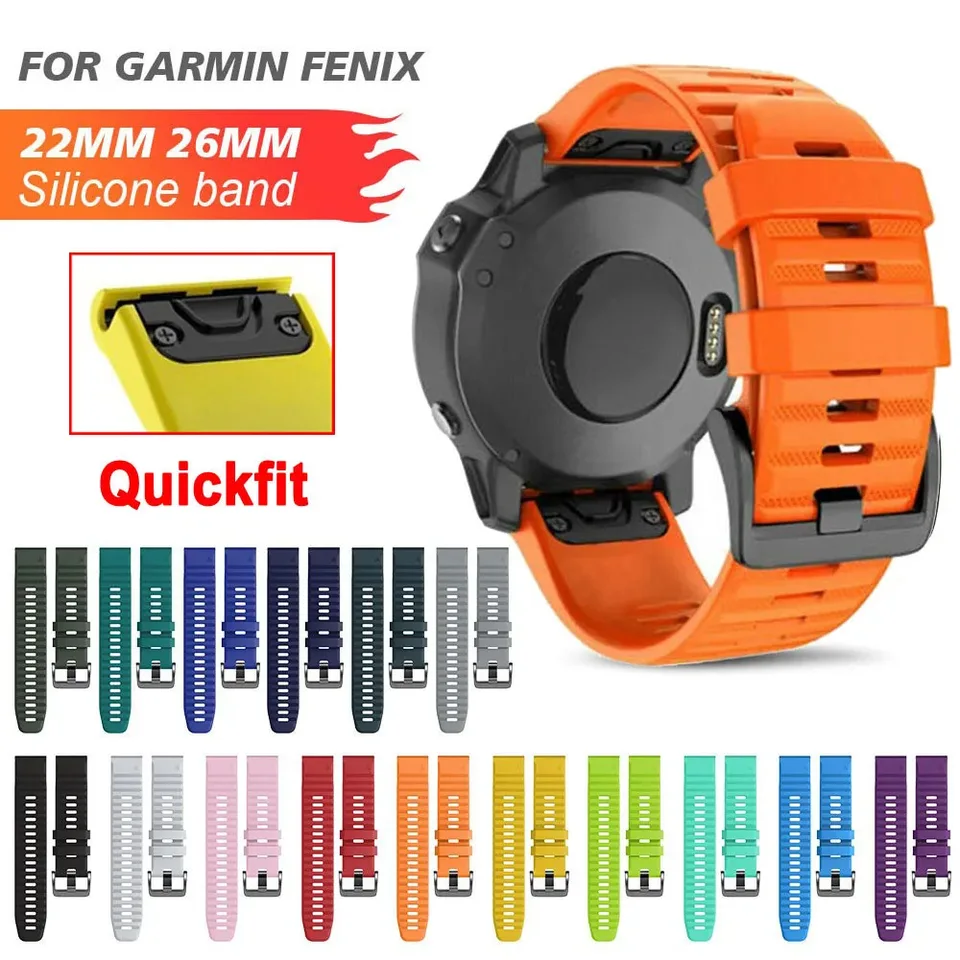Rýchle fit 22 mm 26mm remienok pre garmin epix gen 2 Silikónový pás pre garmin fenix 7 7x 5Plus 6xpro enduro 2 5x GPS náramok Correa