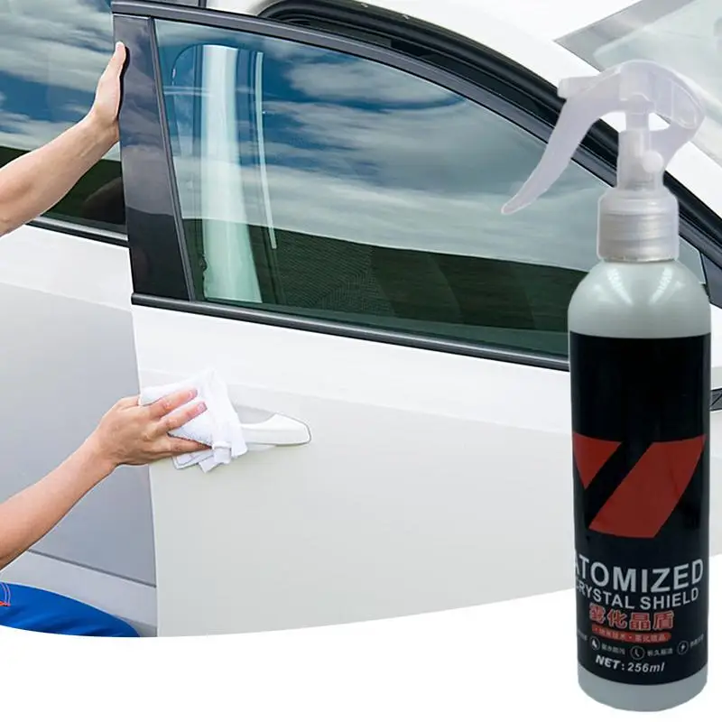 Rýchle povlaky na povlaky profesionálne povlaky pre autá 256 ml povlakových kryštálových voskových automobilov rýchly detail sprej pre vysoký lesk a