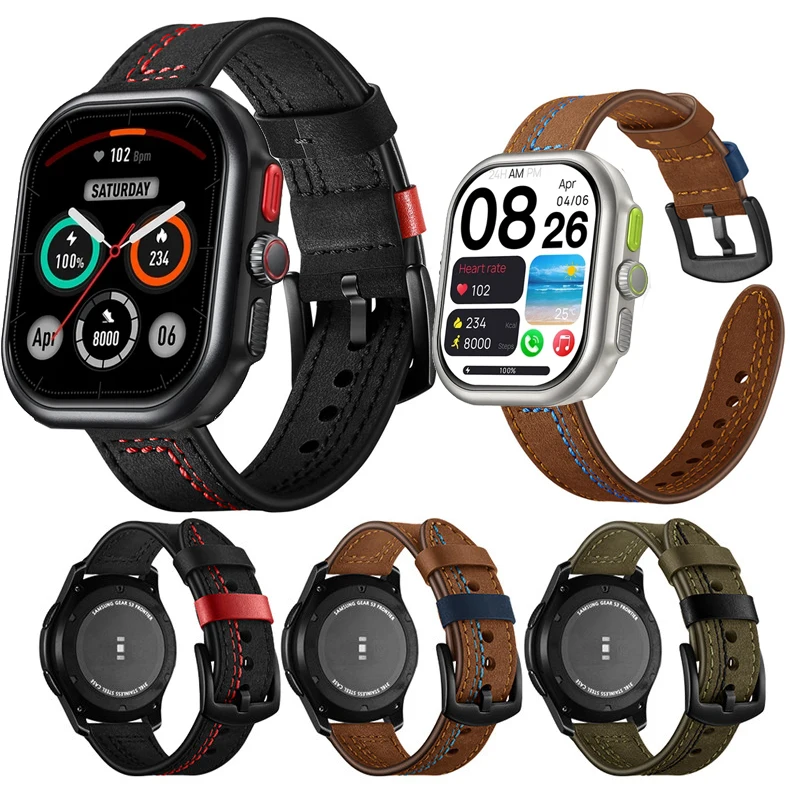 Rýchle uvoľnenie kožené hodinky pre Zeblaze za 3 Pro Casy Belt Smart Watch Soft Soft Soft Watch Watch Band