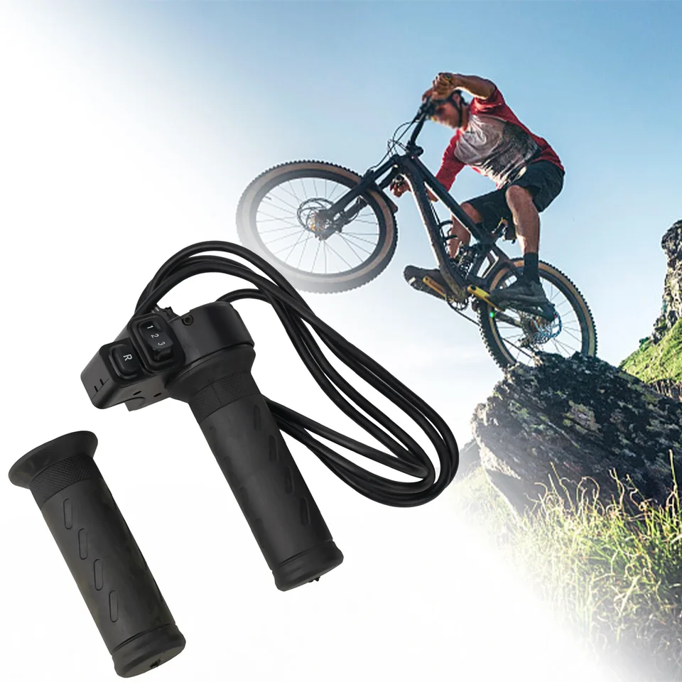 Rýchlosť rýchlosti elektrického bicykla rýchlosť rýchlosti škrtiacej klapky 12,5 x 3,5 cm Elektrický elektrický skúter 24v 36v 48v 72V 3-stupňový 8pin