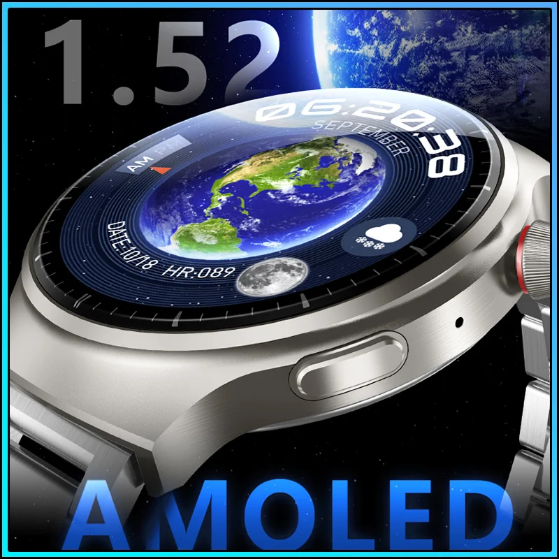 S Chatgpt 3 WatchBands SmartWatch s AMOLED Curved Obraz
