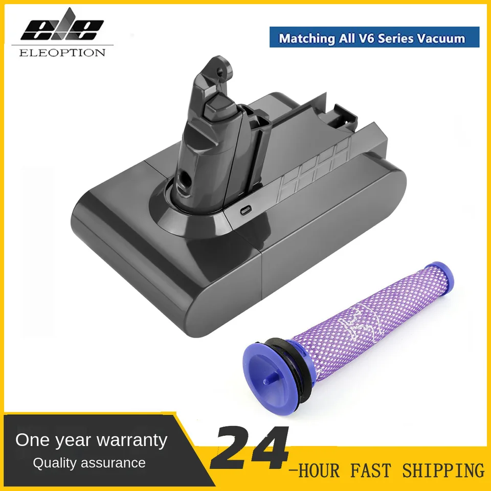 S filtrom 21,6 V Výmena batérie pre dyson v6 Sv03 SV04 SV05 SV06 SV07 SV09 VTC4 DC58 DC59 DC61 DC62 DC72 DC74 V6 Absolute
