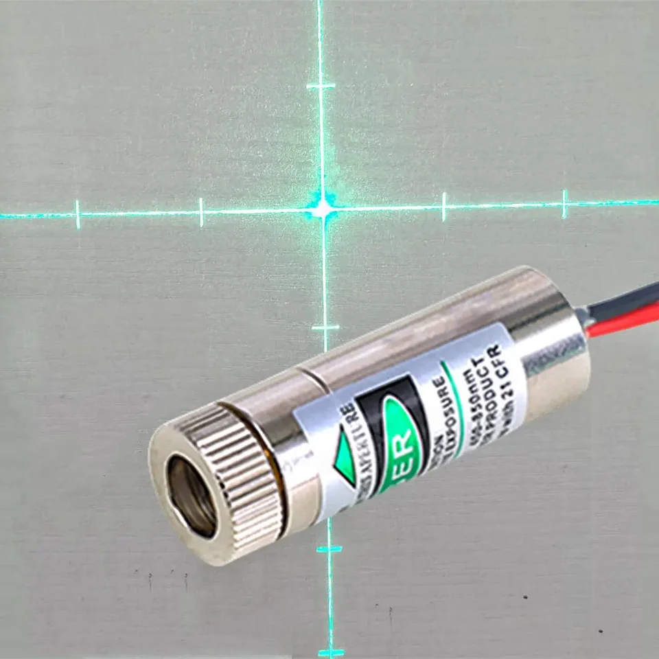 S laserovým modulom 520nm so zelenou hlavou sklenenou šošovkou Zamerané nastaviteľné nastaviteľné diodelndustriálne priemer12moptické lnstrumenty