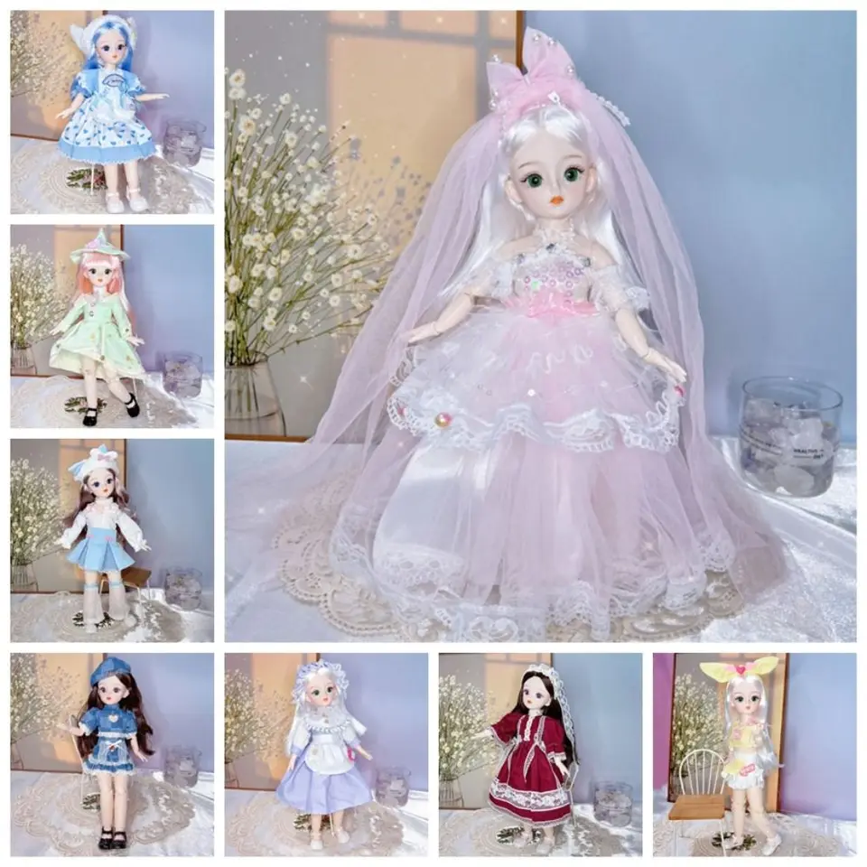 s odevmi bjd bábiky sa obliekajú simulované očné simulované očné závesné bábiky 1/6 bjd 3D oči odnímateľné kĺby kĺbový darček k narodeninám darček
