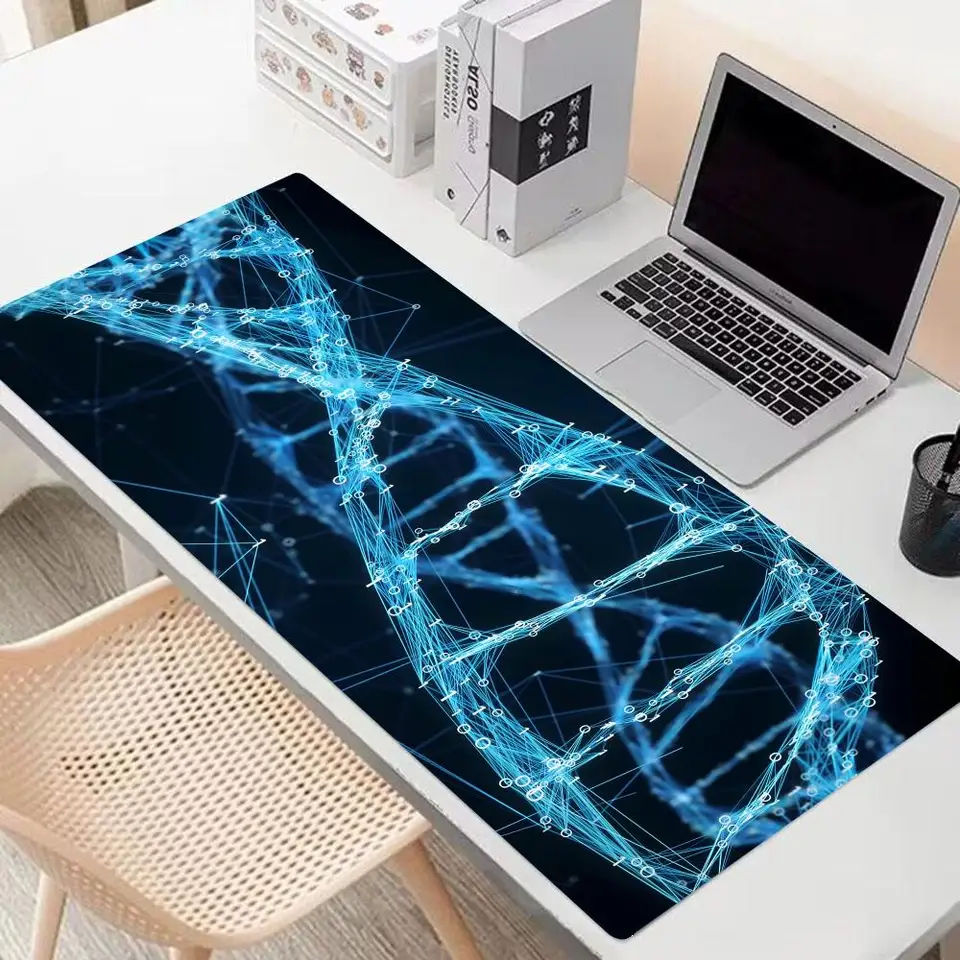 S-Science D-DNA B-Biology Mouse Pad 900x400mm Office Non-skĺznuté podložky Veľké myš Pad PC PC Gamer G Pro X Superlight 2 prirodzene rubbe