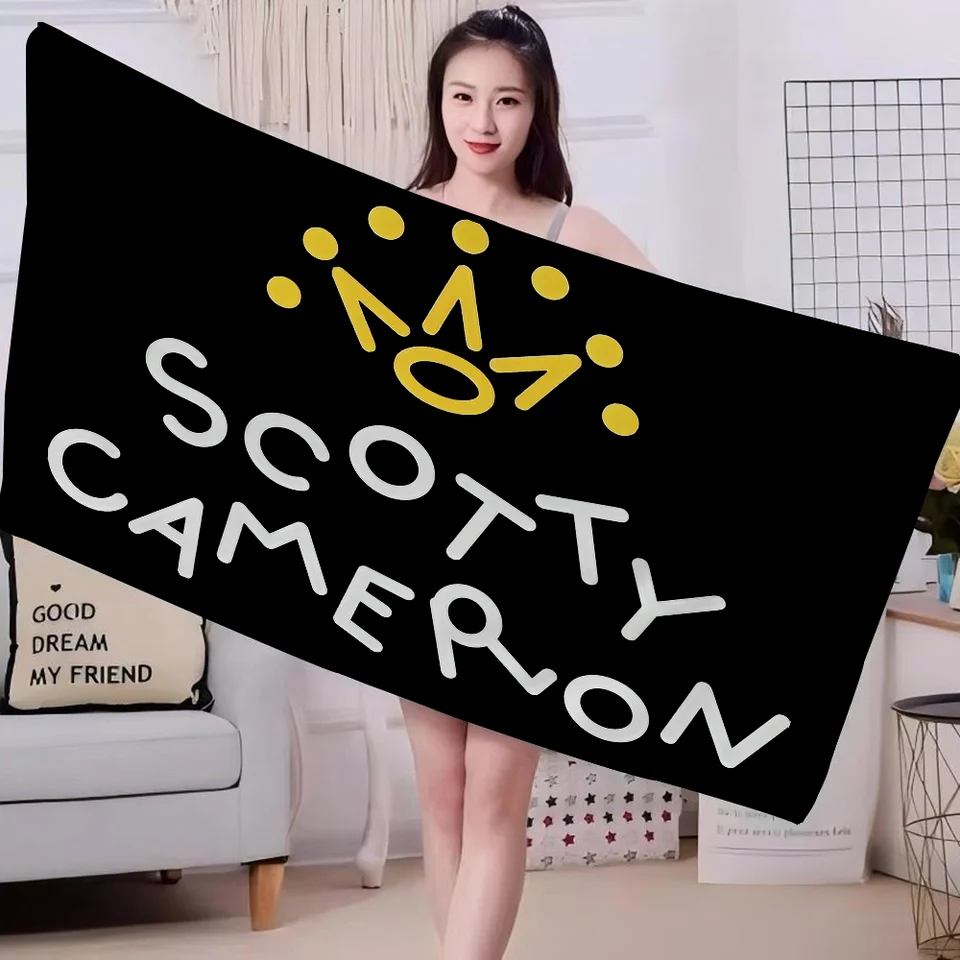 S-Scotty C-Cameron Sign Microfiber Plážová uterák Absorbent rýchle suché mäkké jogu plavecký letovisko horolezecká uterák