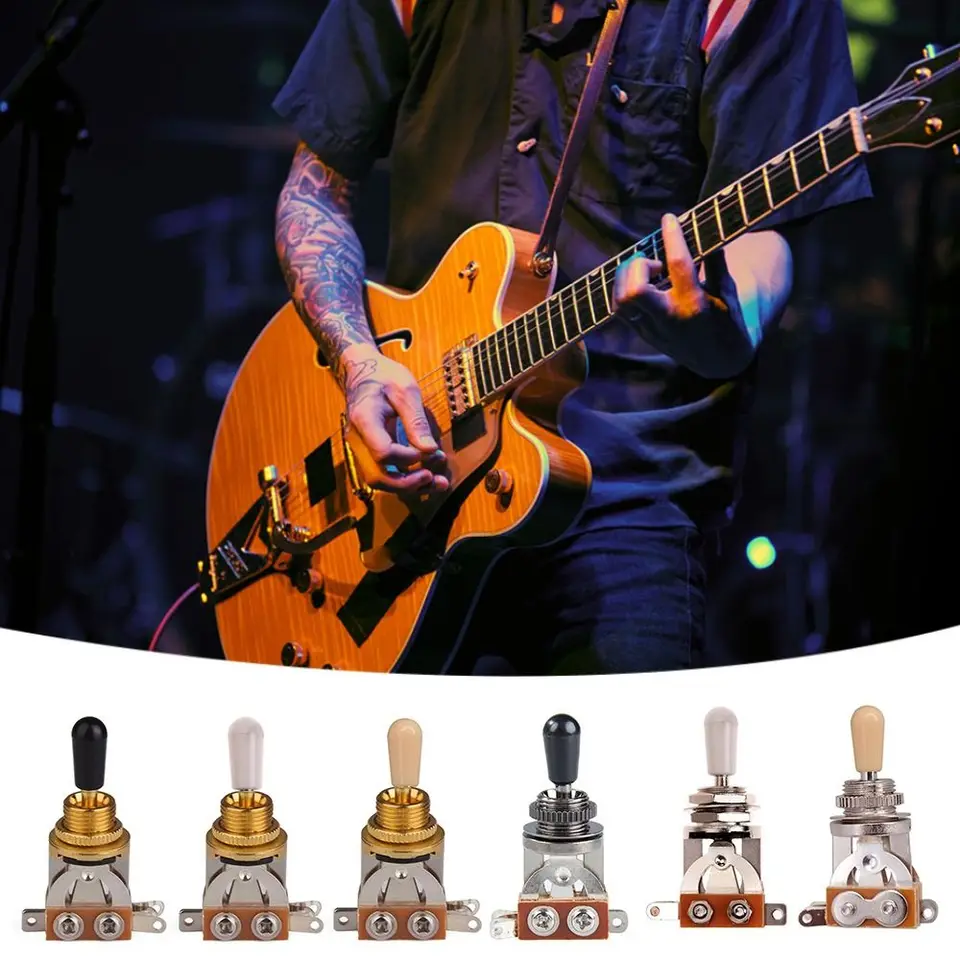 S Tip Cap 3-Way prepínač Switch Musical Instruments diely pre spínač selektora gitarového gitary Les Paul Paul