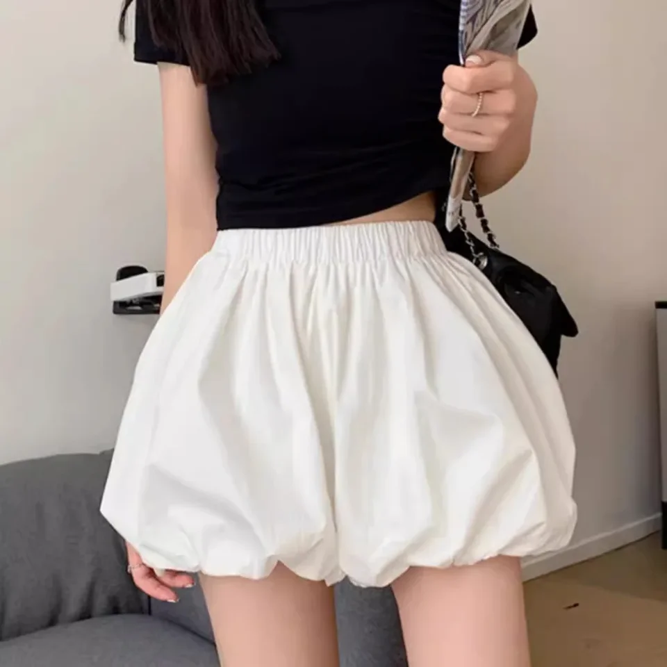 S vysokým pásom chudnutie drobná sukňa s polovičnou dĺžkou biele kvety Puffy Petticoat leto leto