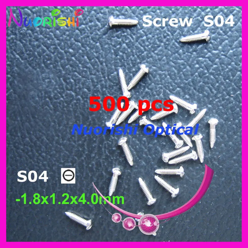 S04 1,8x1.2x4,0 mm ostrý chvost 500ks okuliare okuliare Opláchanie Oprava mini skrutky s ostrým chvostom do - + Doprava zdarma