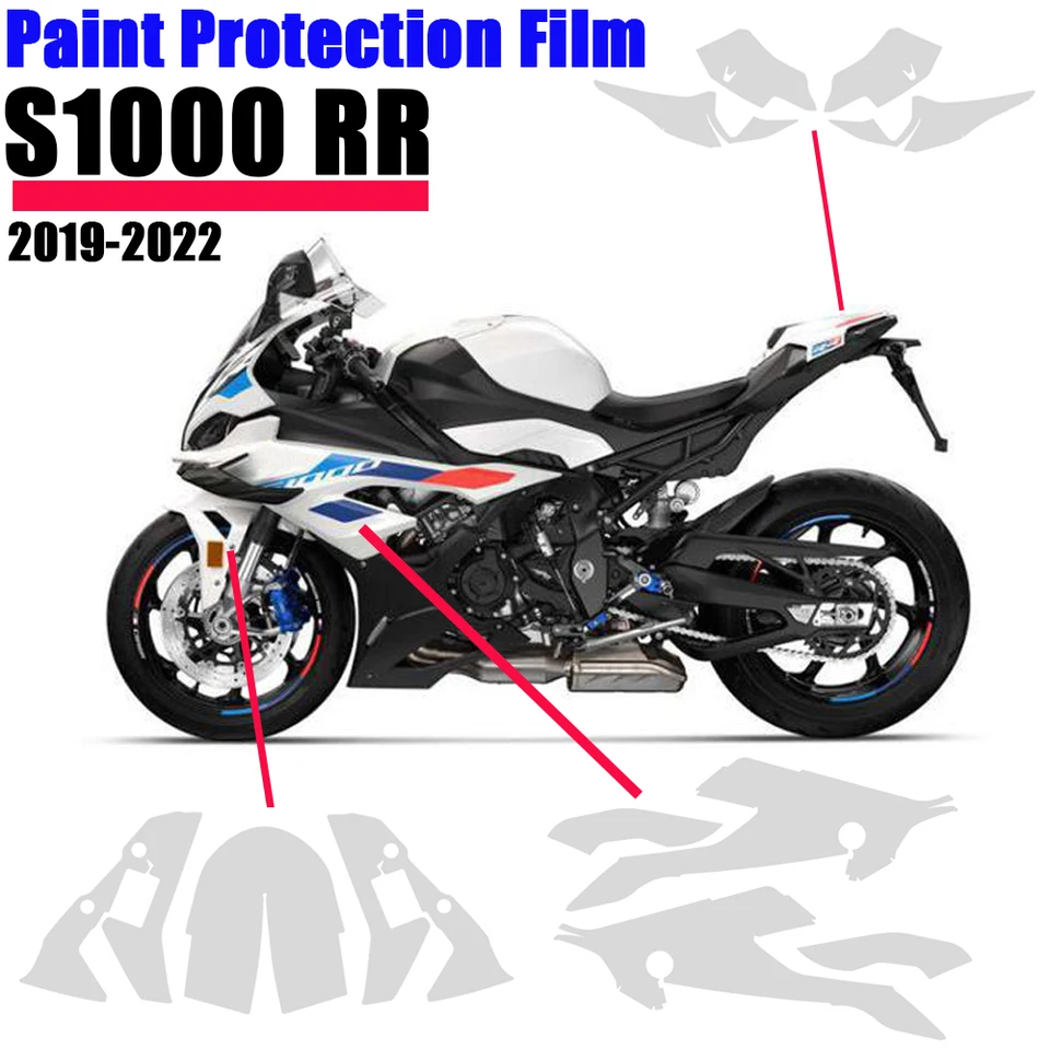 S1000RR PPF Príslušenstvo Neviditeľný kryt automobilu TPU Ochranný film pre BMW S1000 RR Transparentné nálepky