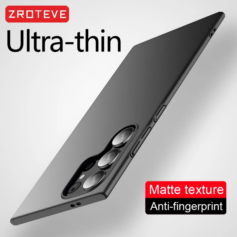S25 Ultra Case Zroteve Slim Hard PC Matte Cover pre Samsung Galaxy S24 Plus S23 S24 Fe S22 S20 S21 S10E S10 E S24+ Puzdrá telefónov