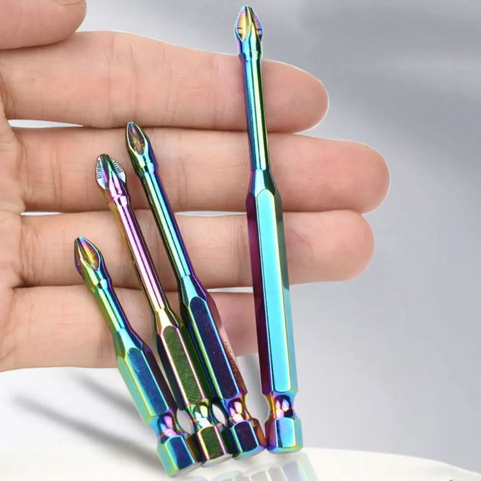 S3 Elektrické skrutkovacie bity nastavené PH2 30 mm-150 mm vzduchový skrutkovač priemyselný stupeň Impact Odpor