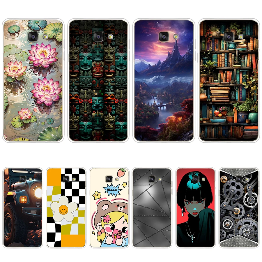 S3 Farebná pieseň Soft Silikone TPU Cover Telefón puzdro pre Samsung Galaxy A3 2016/A5 2016/A7 2016
