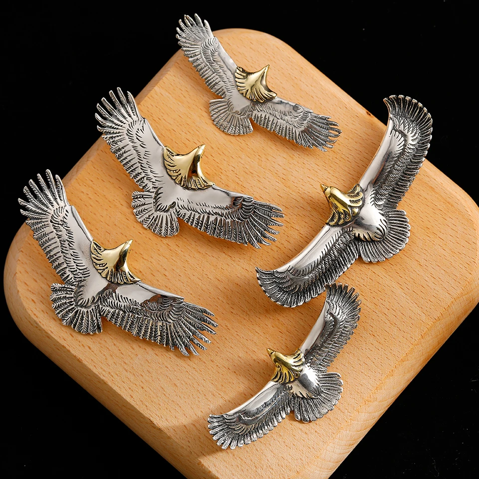 S925 Sterling Silver Jewelry Takahashi Goro Retro Thai Silver Men's and Popular Eagle prívesok orla