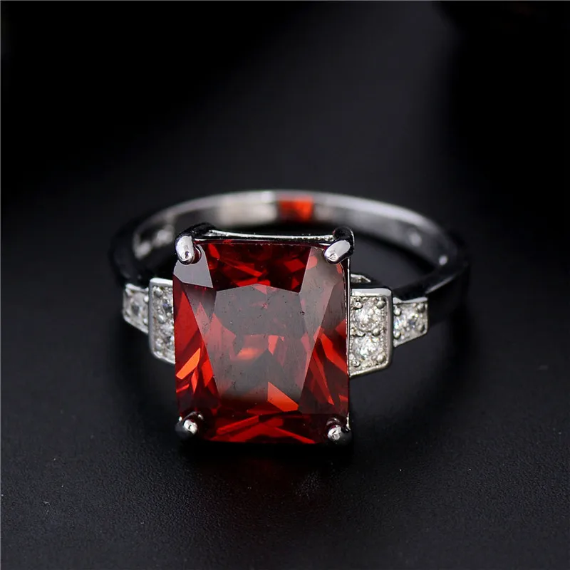S925 Sterling Silver Rings Náušnice pre ženy Rubí