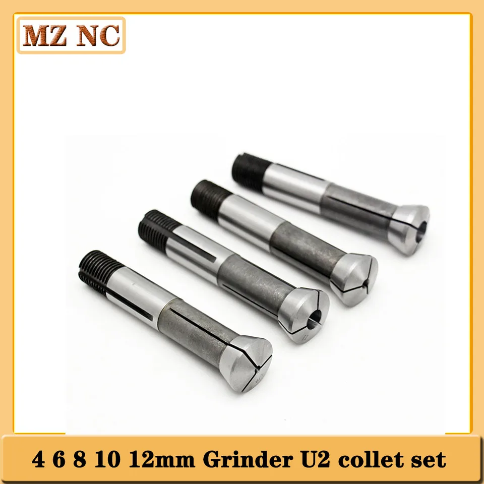 Sada 5pcs Collet Set 4 6 8 10 12 mm Univerzálny brúska Nástroj U2 Vŕtacie skľučovky Cutter Cutter Brinding Machine CLAMP Časti náradia