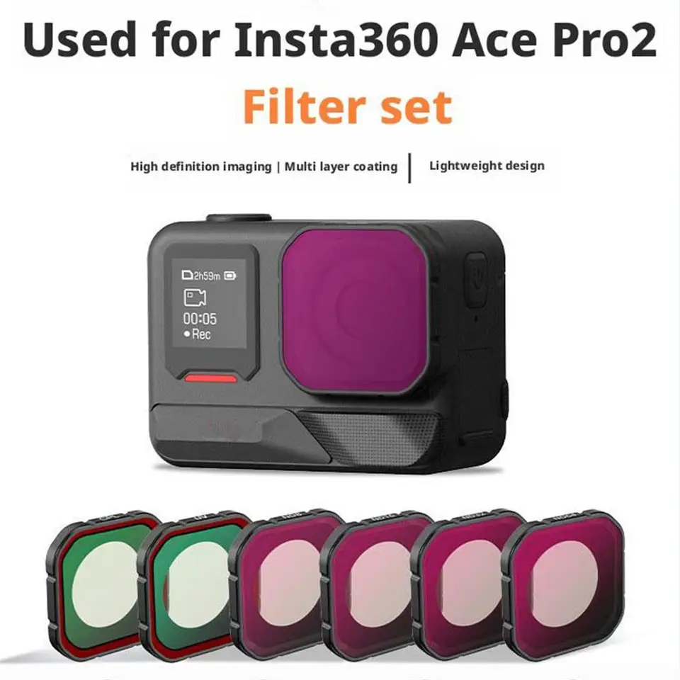 Sada filtra šošovky pre instal360 ACE PRO 2 - UV CPL ND8/16/32/64 Filter Kit s akčnými chránenými doplnkami Filtre kamery