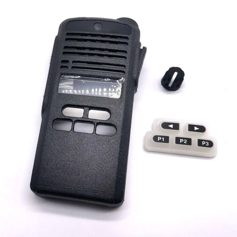 Sada krytu krytu predného panela s objemom gombíkových gombíkov Klávesnica PTT pre Motorola EP350 CP1300 CP130 Rádiové príslušenstvo Opravy súprav