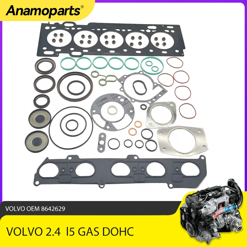 Sada tesnenia hlavy valca valca pre Volvo S40 V50 C30 2,4L B5244S4 B5244S5 8642629