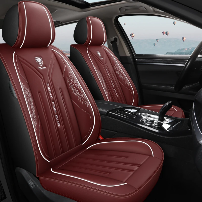 Sada vysoko kvalitných univerzálnych kožených automobilových poťahov pre Toyota Corolla Camry Rav4 Auris Prius Yalis Avensis