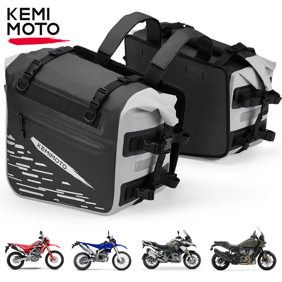 Saddle vreciek na motocykle KEMImoto 1pair 35L vonkajšie vodotesné sedlové taška pre BMW R1200st R1200GS R1250GS F800GS F850GS F750GS