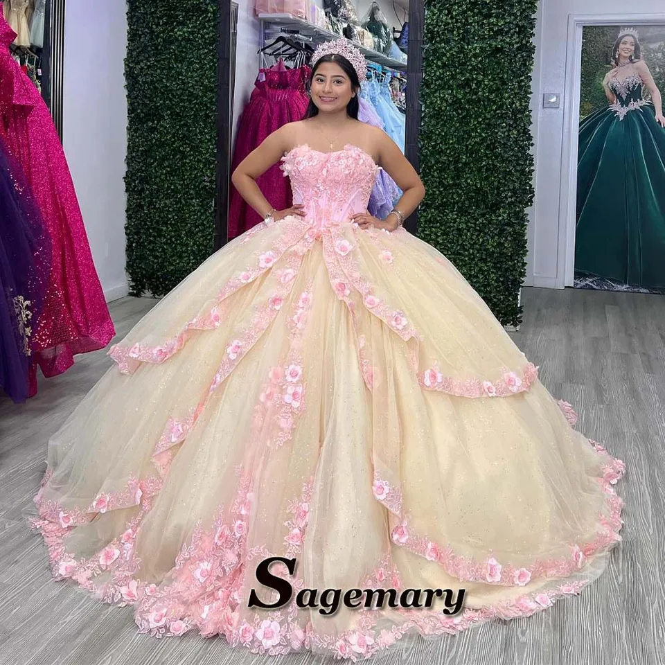 Sagemary očarujúce šaty quinceanera veľké luky