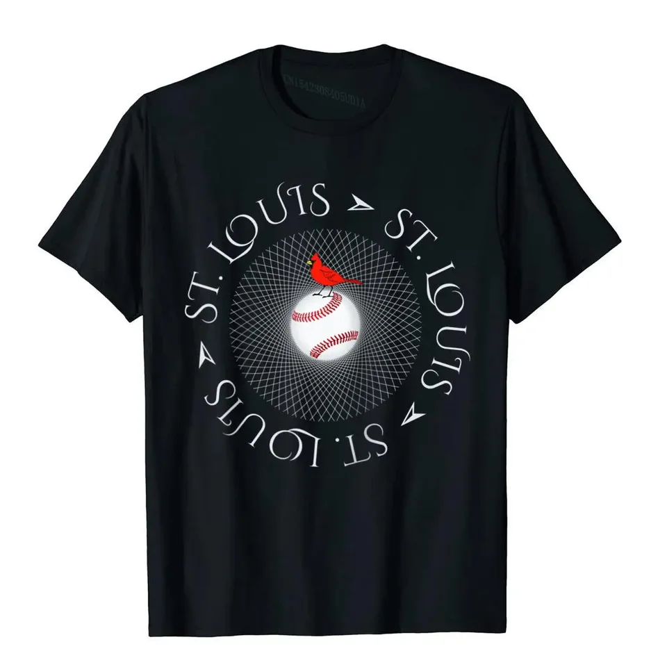 Saint Louis Red Cardinal Tshirt Circle Special Raglan Baseball Tee New Moto Biker Tops Tops Tops Cotton T tričko pre mužov fitness