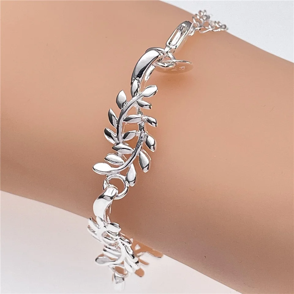 Saiye Hot Sale 925 Sterling Silver Fish Bones Chvost náramky pre ženy Dievčatá jemné šperky