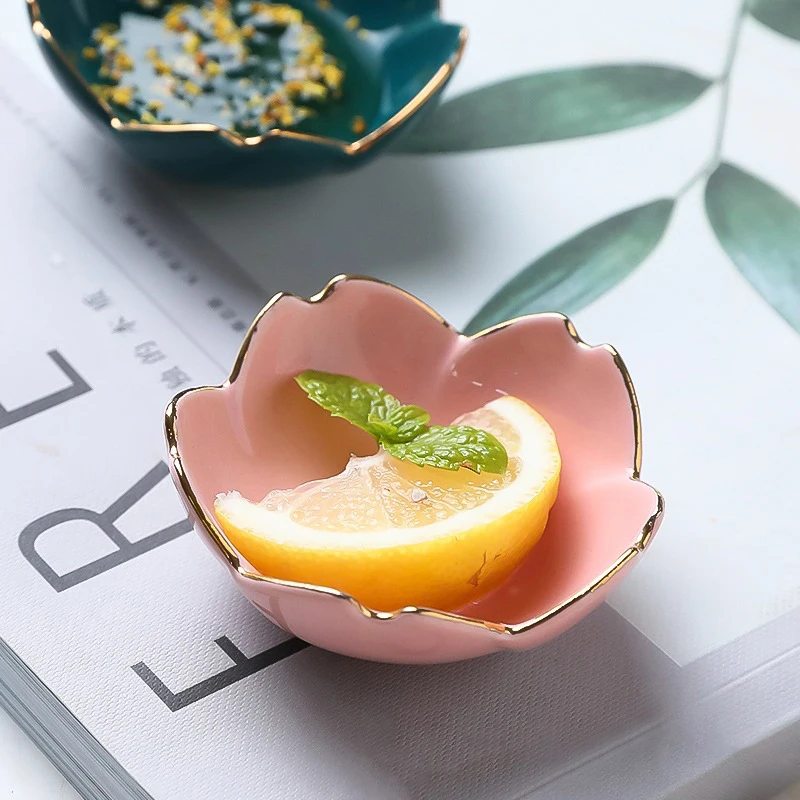 Sakura keramické korenie namáčanie misky Cherry Blossom Drinket Plate omáčka porcelánová omáčka tanier pre korenie