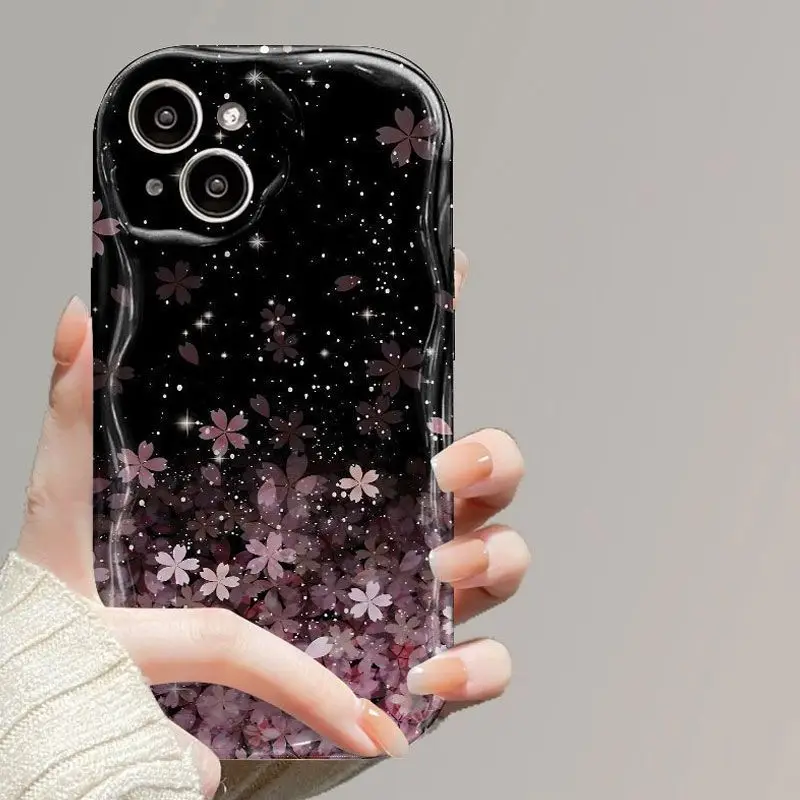 Sakura Snow Phone Case pre vivo Y21 Y20 Y16 Y21S Y33S Y33T Y22S Y02S Y35 Y19 Y20S Y55 Y77 Y78 Y76 5G Y85 Y93 Y36 Soft