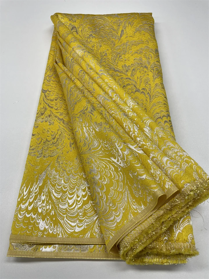 Salouva nový dizajn Brocade Jacquard Lace Lace Tkanina 2024 Vysoko kvalitná africká čipka Lace Lace Lace Tkanina pre ženy svadobné šaty
