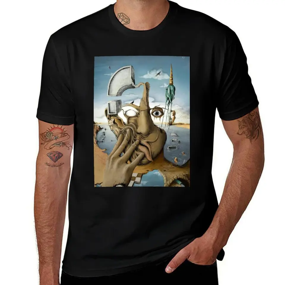 Salvador dali digitálna maľba salvador dali umelecké dielo tričko Anime tričko plus veľkosti luxusné oblečenie Men