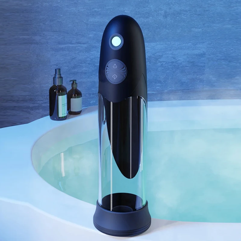 Samec s elektrickým vodným kúpeľom penis čerpadlo penis Massager zväčšenie vákuového čerpadla Rozšír