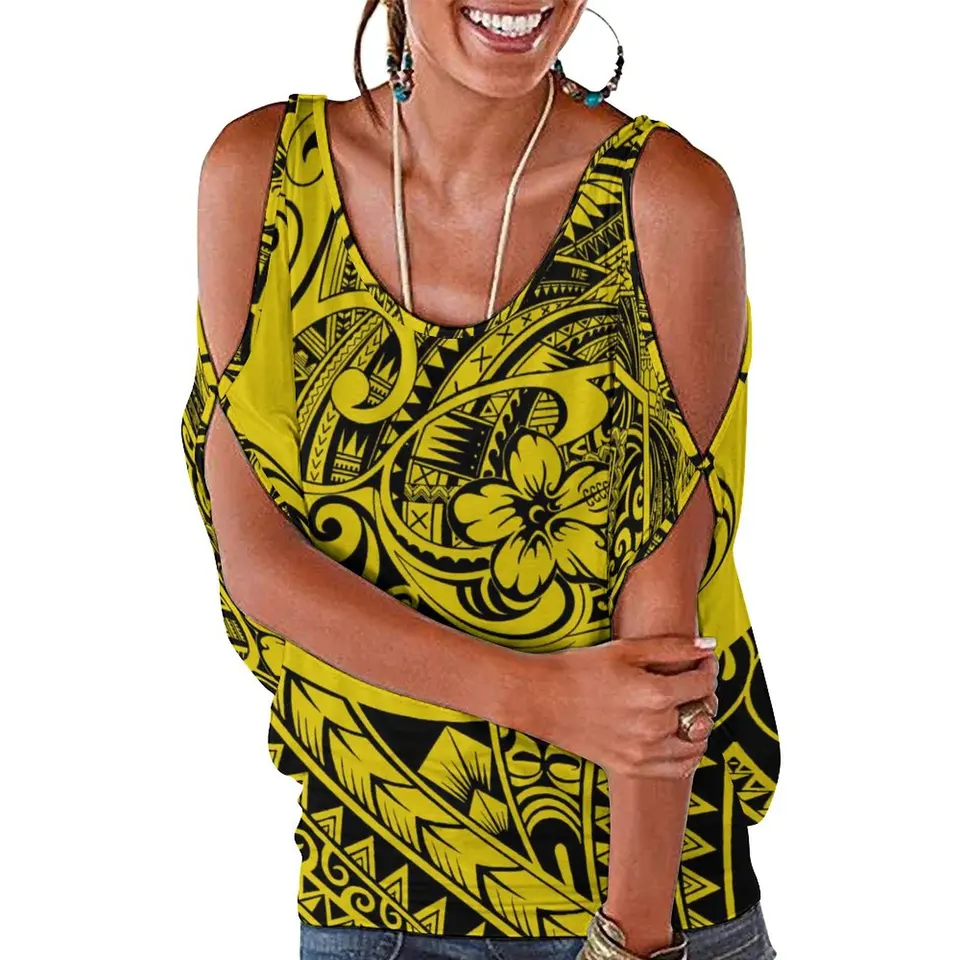 Samoa Polynesia Custom Pattern Dámske tričko bez rukávov letné tričko femme harajuku pre ženy letné topy oblečenie