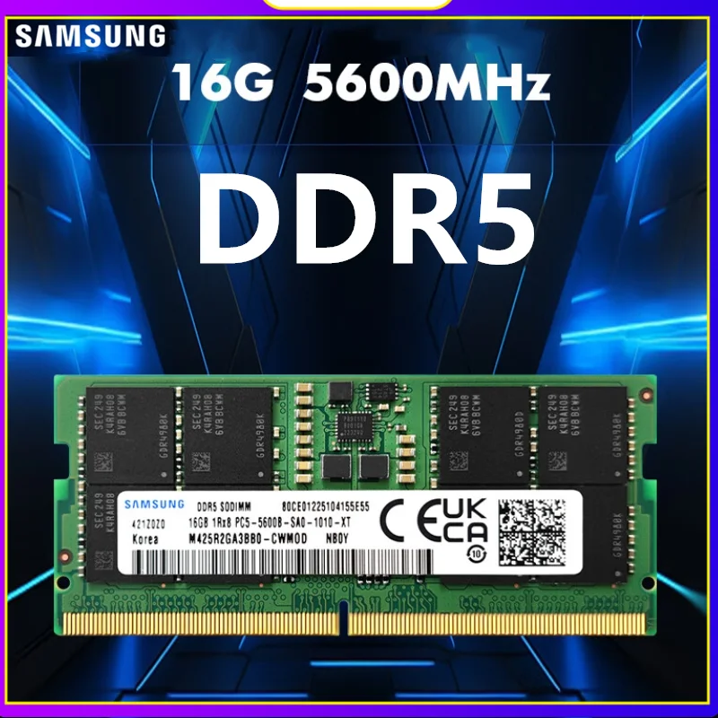 Samsung 16 GB DDR5 5600MHz PC5-44800 262-PIN SO-DIMM 1.1V RAM Pamäťový modul notebook notebook