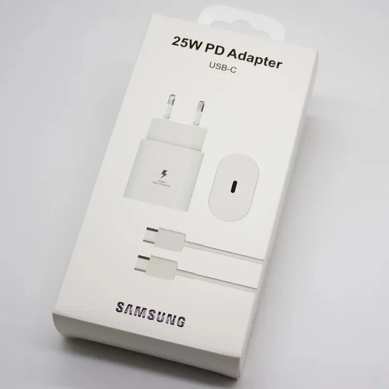 Samsung Charger 25W Support Typ-C PD Rýchle nabíjanie prenosný telefónny adaptér pre iPhone 15 Pro Max pre Galaxy S24 S23 S22 S21 Plus Plus