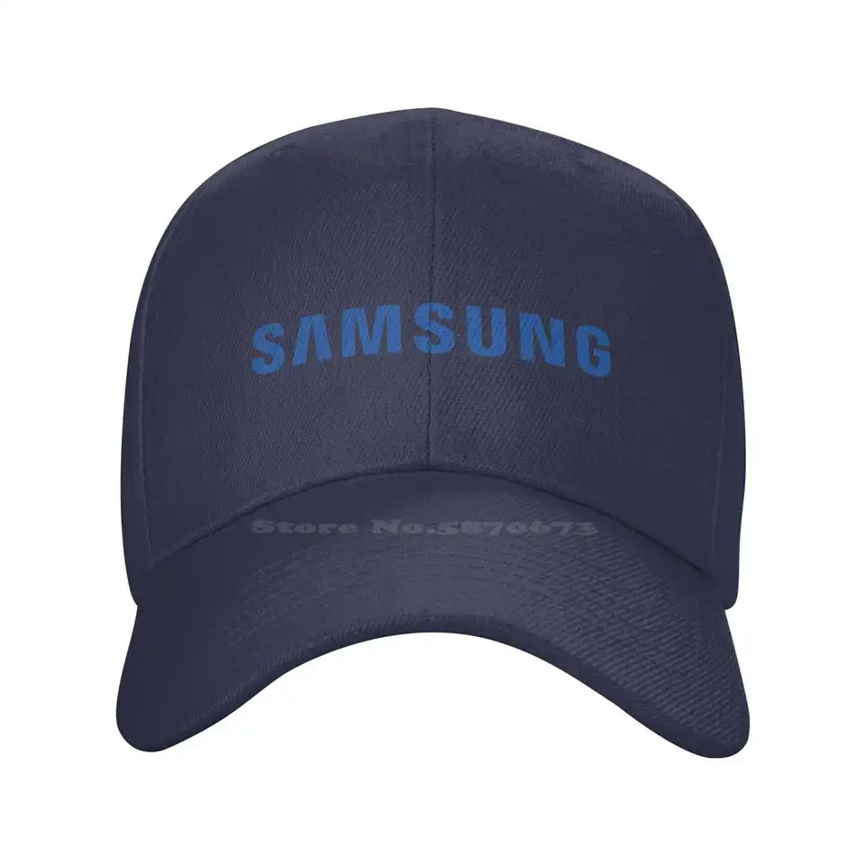 Samsung logo tlač grafické príležitostné džínsové čiapky pletené klobúky baseballová čiapka
