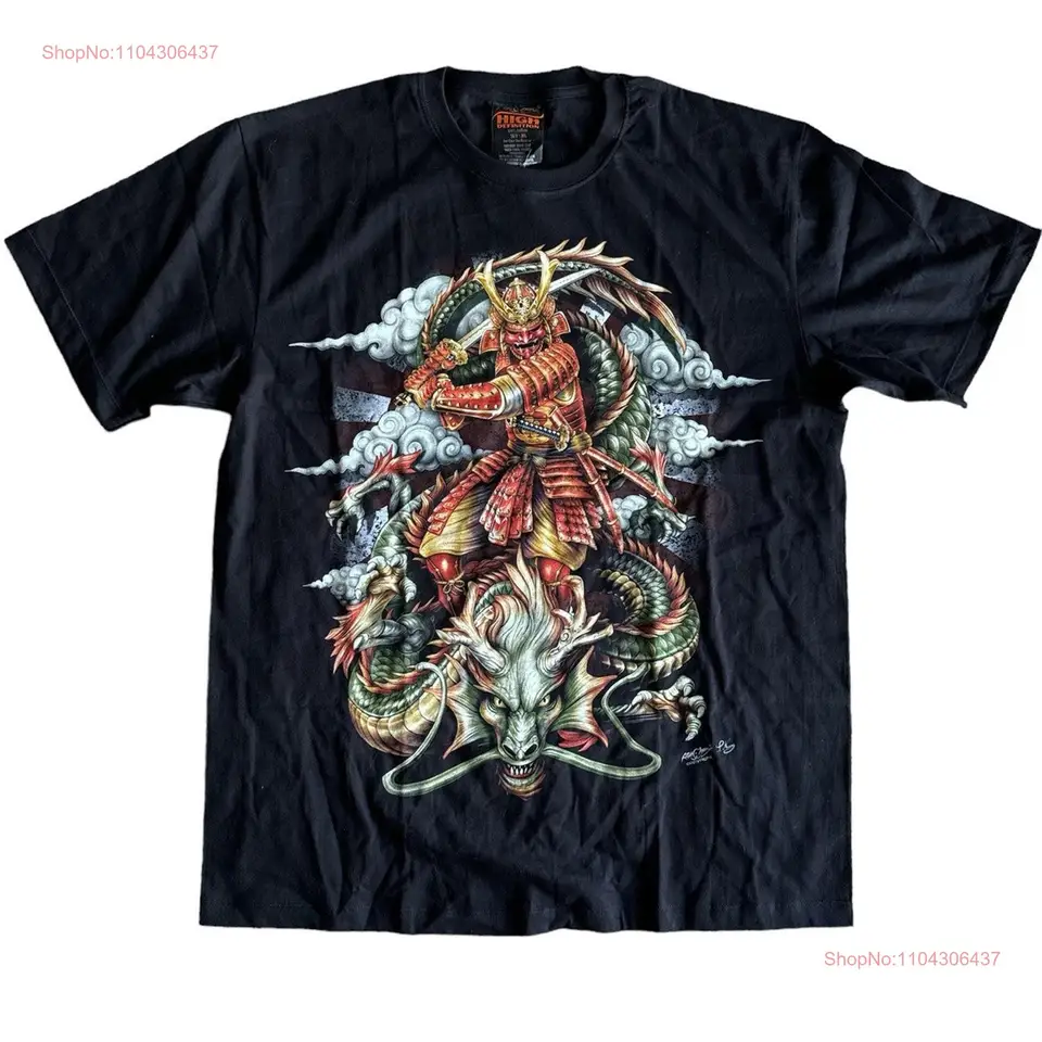 Samurai Glow in the Dark Rock Zmení čierna xl deadstock tričko Glow14 dlhé alebo krátke rukávy