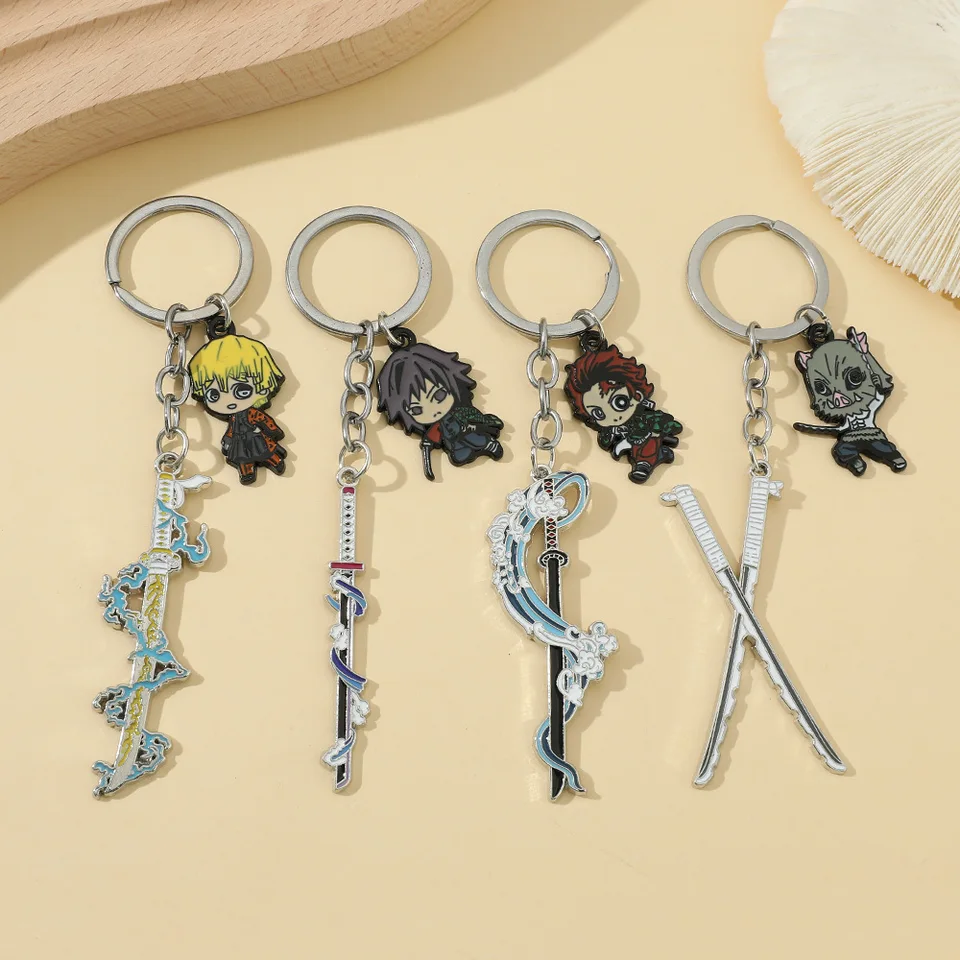 Samurai Keychain Anime Sakamaki Ayato Kanato Laito Shu Reiji Subaru Mukami Ruki Samurai Kimono Rubber Keychain