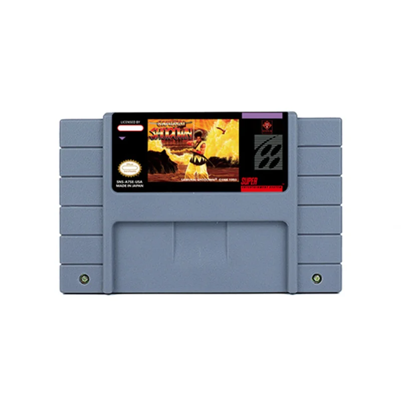 Samurai Shodown Action Game pre SNES 16 Bit Retro Cart Children Gift